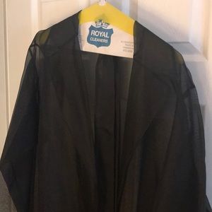 Sheer silk organza duster